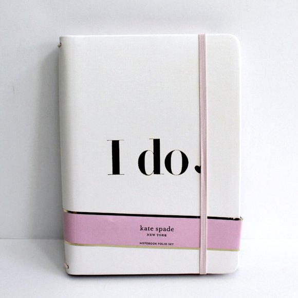 kate spade Bridal I Do Notebook Folio Set - Picture 9 of 9